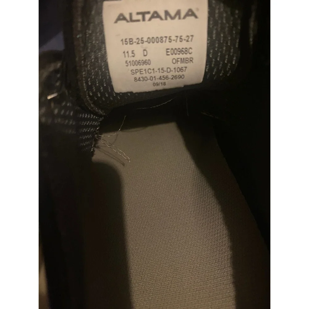 ALTAMA Military Dress Oxfords Black Leather Shoes 11.5D E00941A SPE1C1-15-D-1067